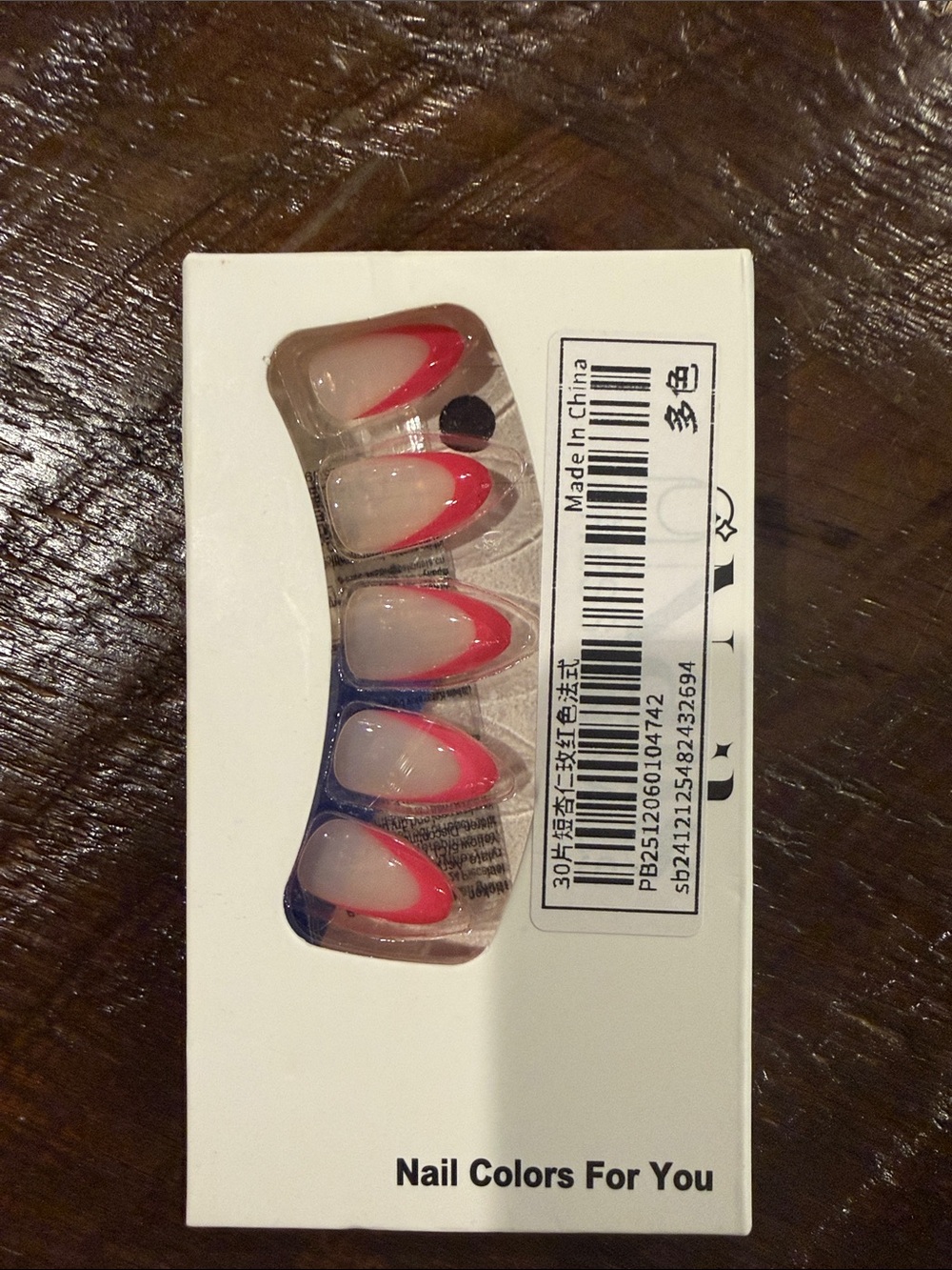 Hot pink Accent Press-On Nail Set